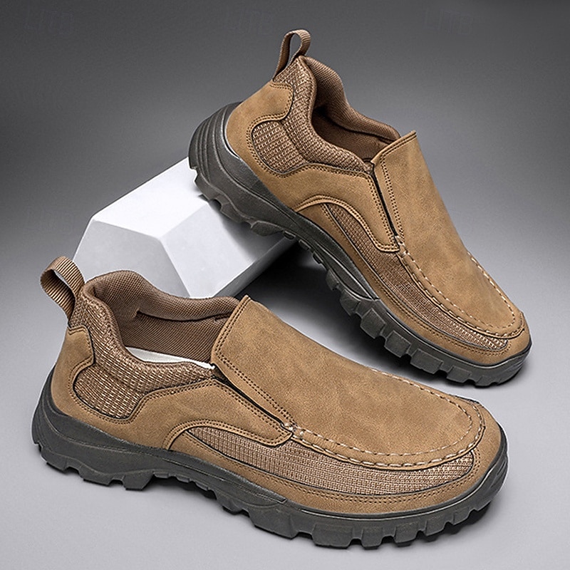 Men's Slip-On Suede Outdoor Shoes – Breathable Lightweight Design with Non-Slip Sole for Hiking, Travel and Casual Wear3