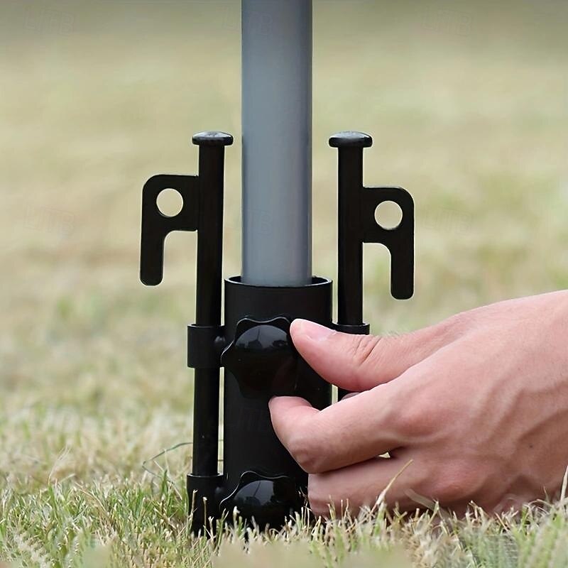 Camping Tent Rod Holders - Beach Umbrella Rod Holders - Windproof Awning Rod Holder, Plant Umbrella Shade for Potted Plants, Beach Umbrella Stand, Awning Support Poles3