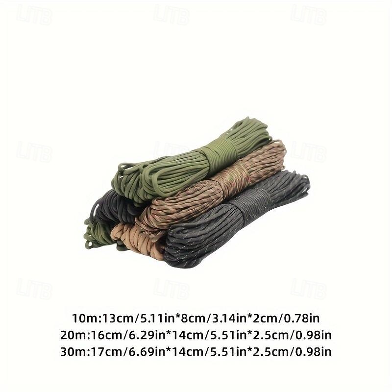 Versatile 4mm Paracord Camping Survival DIY Bracelets Multi-color Options 31m Length4