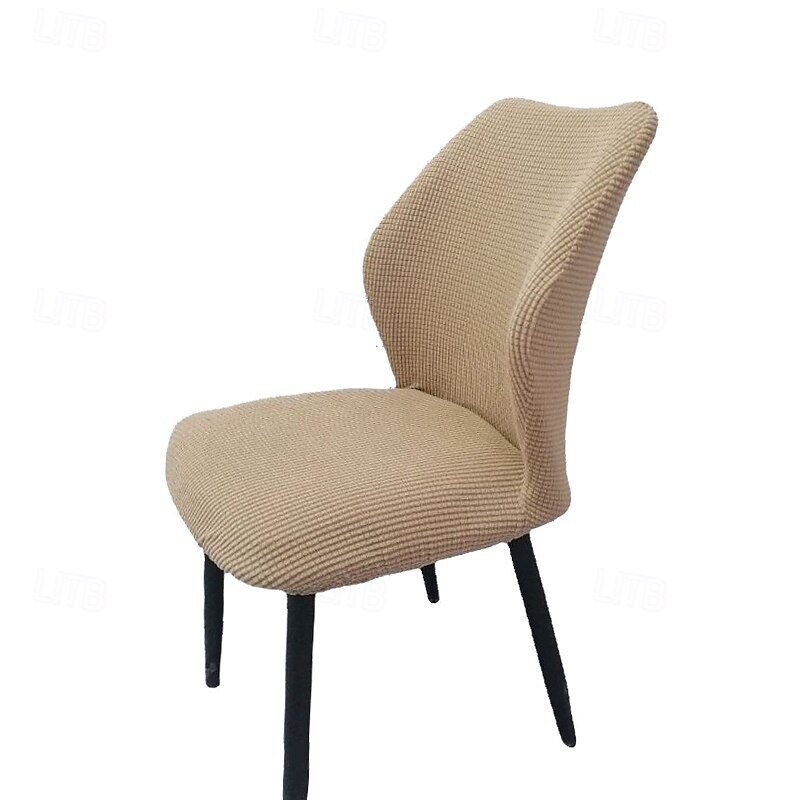 Round Seat Cover Curved Back Chair Covers Thickened Dining Chair Slipcover Stretch Seat Cover Washable Chair Protector for Dining Room Hotel Restauran3