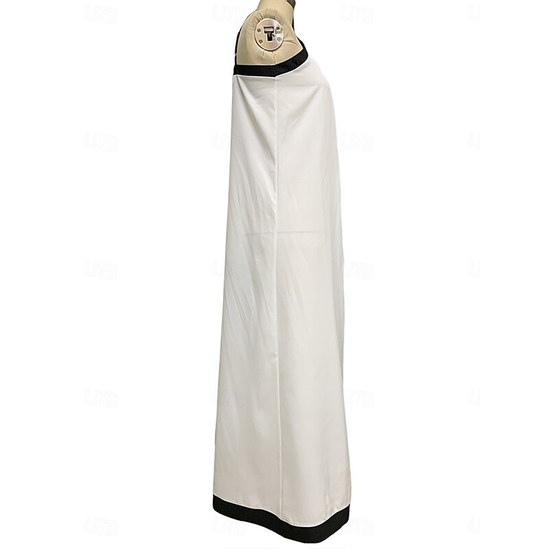 Women's Maxi Dress Casual Dress A Line Dress Summer Dress Slip Dress Stylish Casual Vacation Daily Regular Fit Color Block Sleeveless V Neck White Red Green Summer Spring3