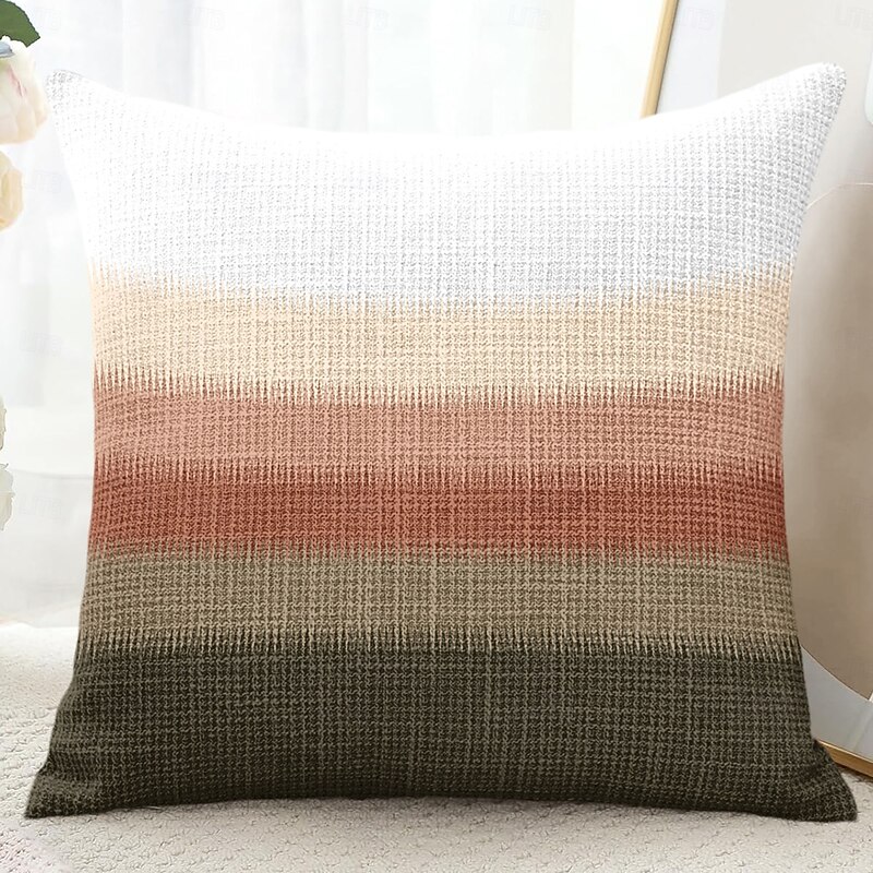 Radiant Color Decorative Toss Pillows Cover 1PC Soft Square Couch Cushion Case Pillowcase for Bedroom Livingroom Sofa Chair3