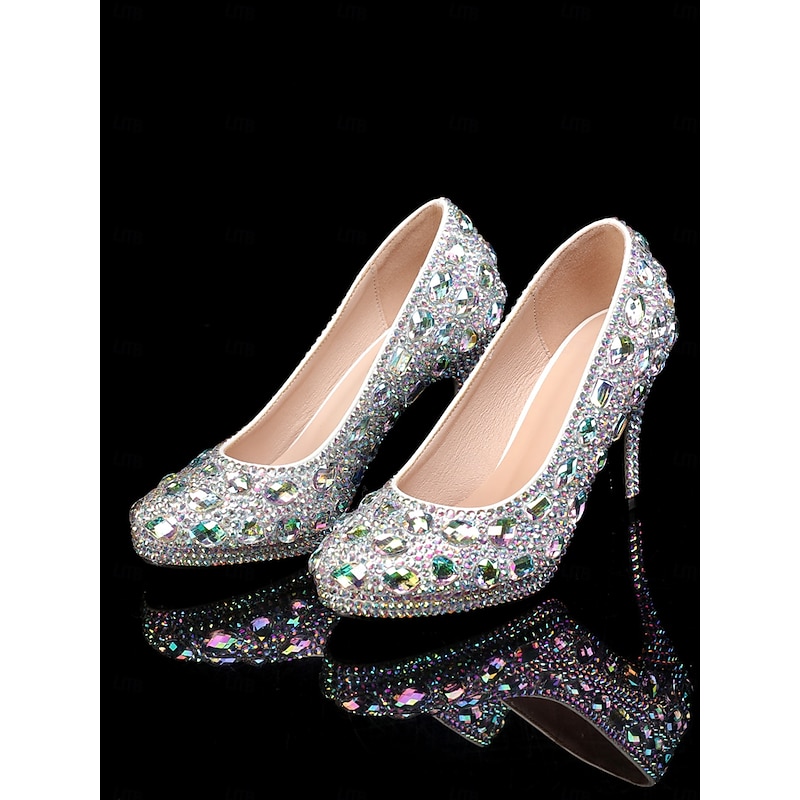 Gold Crystal-Embellished Stiletto Heels with Matching Clutch – Elegant Women's Party and Evening Set and Wedding4