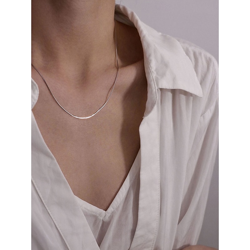 Necklace Chrome Women's Fashion Cute Classic Wedding Geometric Necklace For Daily