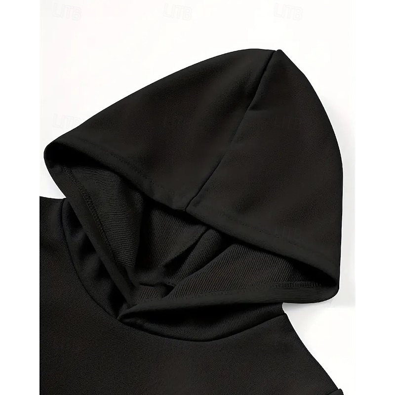 Boys 3D Graphic Hoodie Long Sleeve Fall Winter Fashion Basic Kids 4-12 Years Hooded Outdoor Casual Daily Regular Fit4