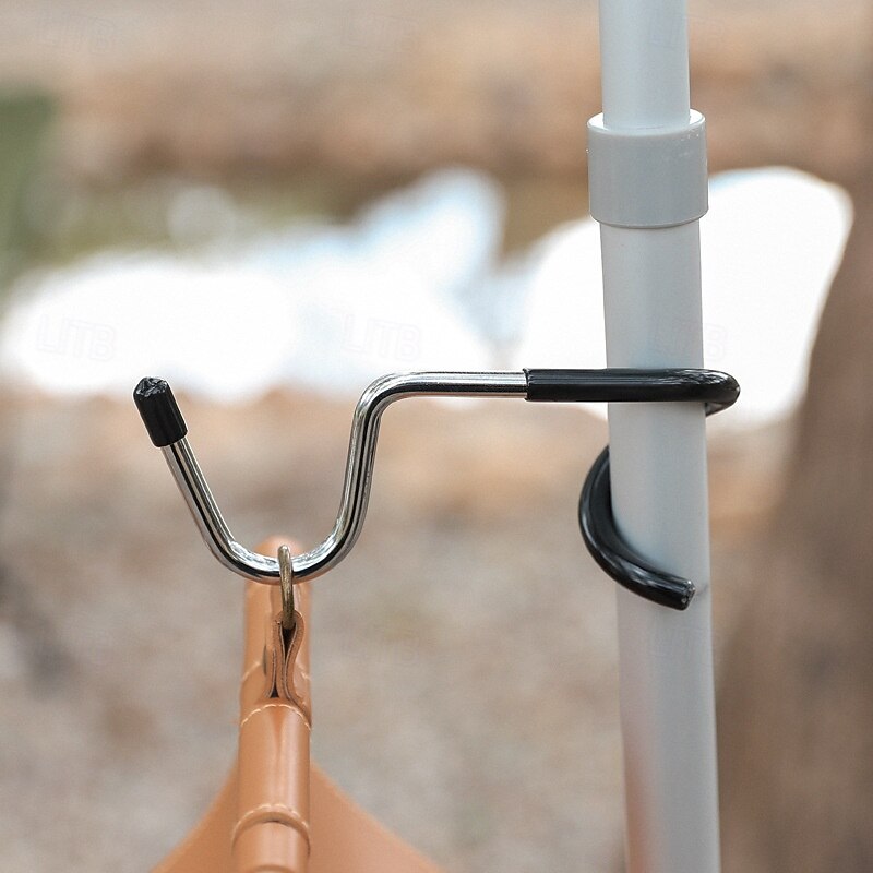 Outdoor Camping Lantern Hook, Multi-functional S-shaped Anti-slip Stainless Steel Pigtail Hook, Portable Rack Hook