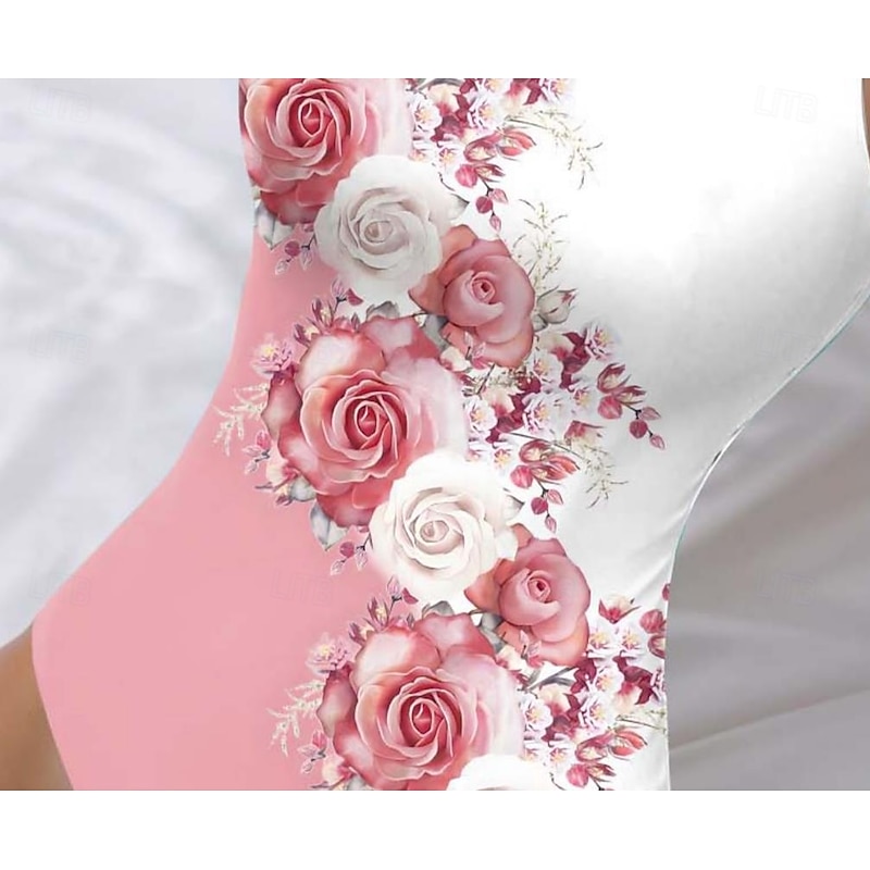 Women's Swimsuits One Piece Monokini Swimsuit Backless Tummy Control High Waist Slim Vacation Beach Wear Ombre U Neck Sleeveless Bathing Suits3