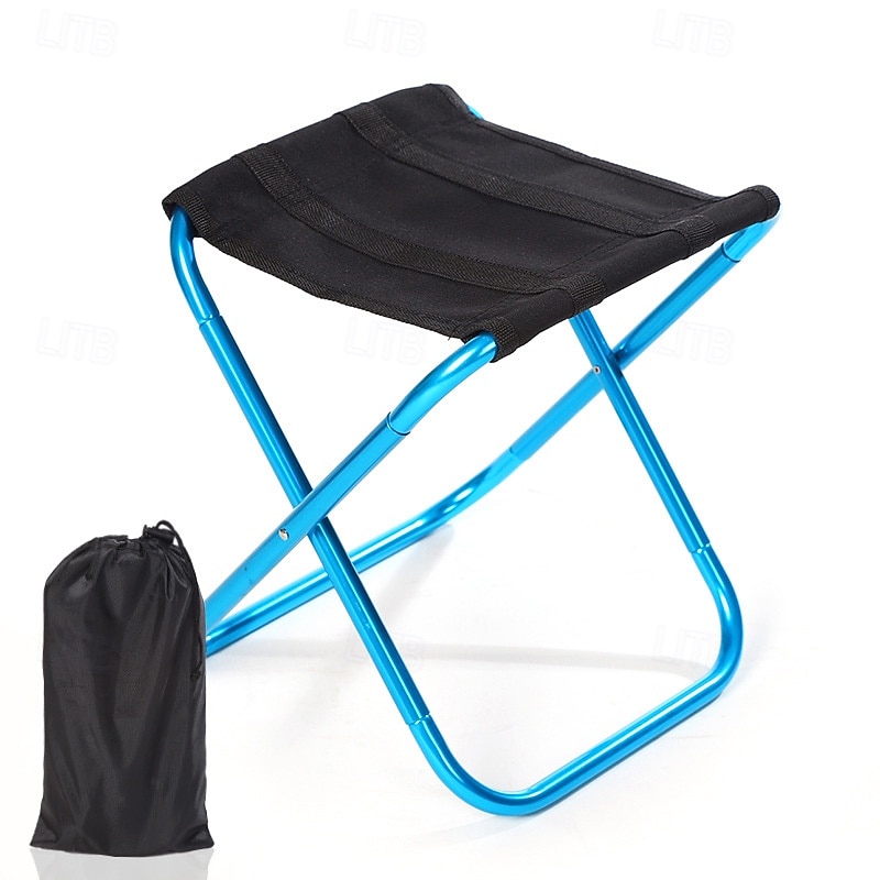 Outdoor Aluminum Folding Stool Collapsible Stool Mini Folding Chair for Fishing, Beach, Picnic, and Camping Portable Folding Chair