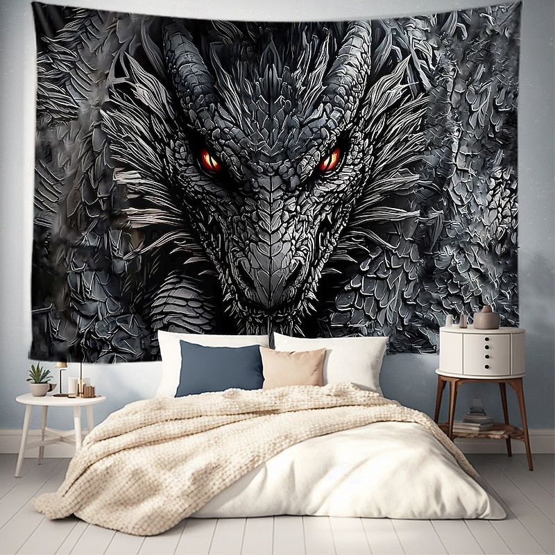 Dragon Animal Hanging Tapestry Wall Art Large Tapestry Mural Decor Photograph Backdrop Blanket Curtain Home Bedroom Living Room Decoration4