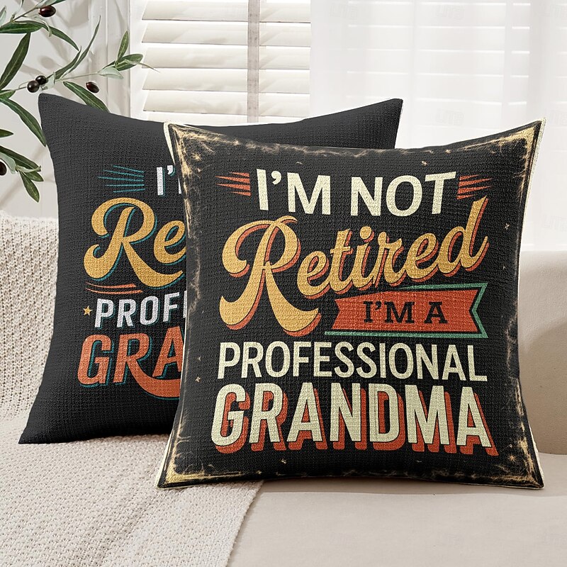 Vintage Decorative Toss Pillows Cover 1PC Funny Quote Soft Square Couch Cushion Case Pillowcase for Bedroom Livingroom Sofa Chair3