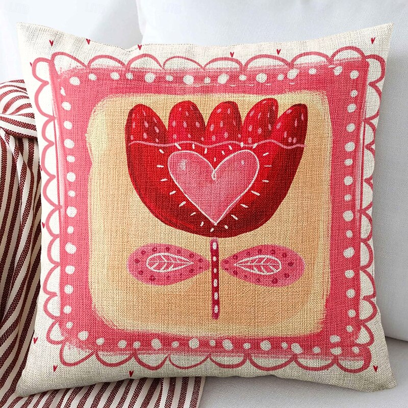 Wedding Heart Gnomes Decorative Toss Pillows Cover 1PC Soft Square Cushion Case Pillowcase for Bedroom Livingroom Sofa Couch Chair 14