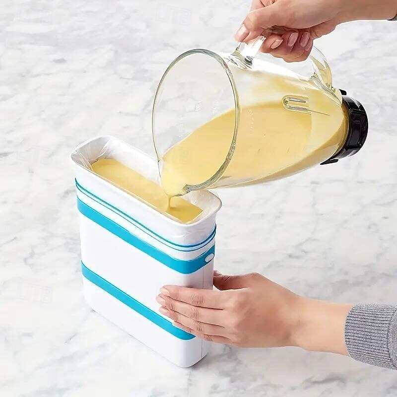 1pc Freezer Food Block Maker, Freezer Food Block Maker, Meal Prep Bag Container To Freeze Leftovers And Soup, Soup Freezer Molds, Freezer Tray For Soup, Sauce, Broth, Stew And Smoothies, Restaurant Ki