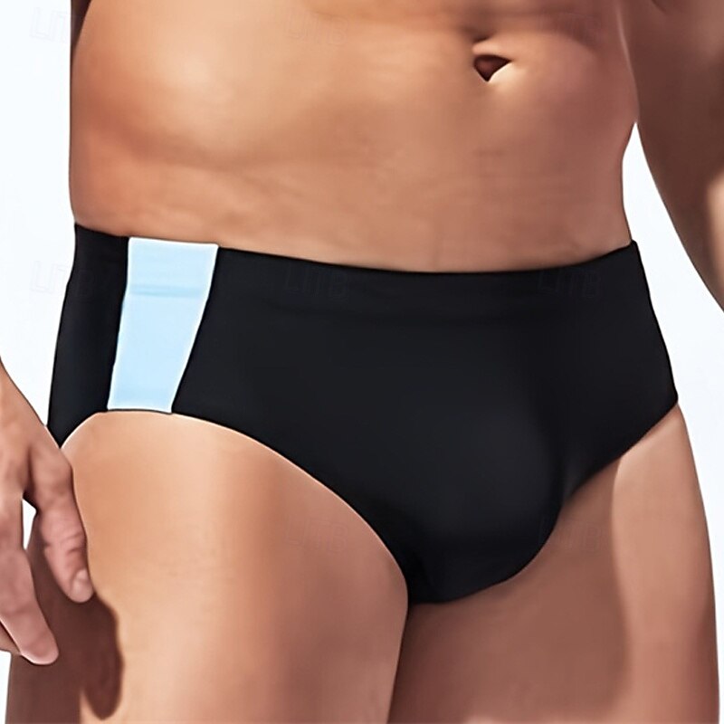 Men's Swim Trunks Swim Shorts Swimwear Bottoms Swimming Surfing Beach Water Sports Patchwork Summer Spring