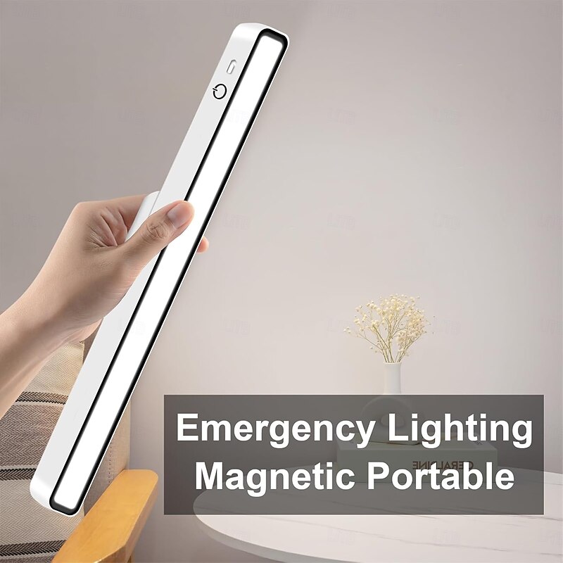Under Cabinet Lighting,  LED Desk Light Bar with Remote Control, Rechargeable Cabinet Light, Magnetic Light, Adjustable 3000K-6000K for Shelf, Bedroom & Dorm3