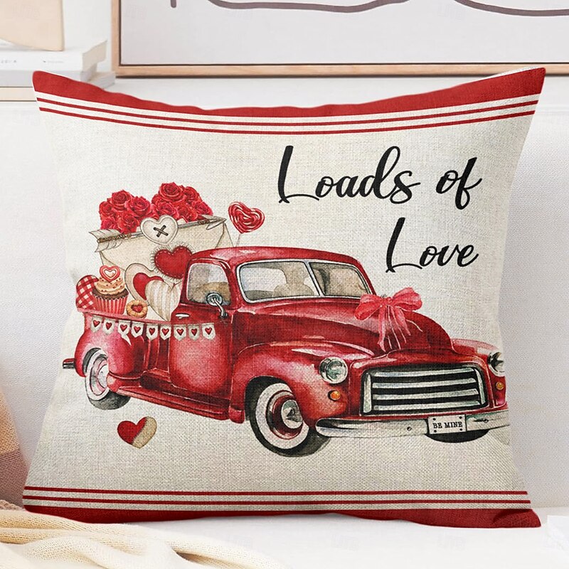 Wedding Heart Gnomes Decorative Toss Pillows Cover 1PC Soft Square Cushion Case Pillowcase for Bedroom Livingroom Sofa Couch Chair 17