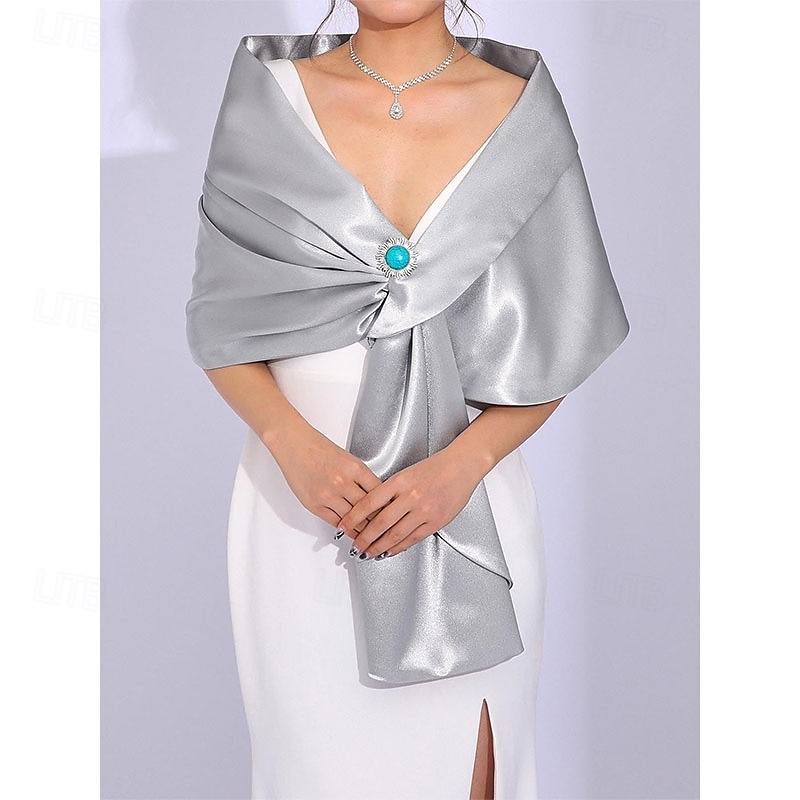 Women's Shawls and Wraps for Evening Dresses Wedding Scarf Elegant Bridal Stoles Shrug for Bride and Bridesmaid4