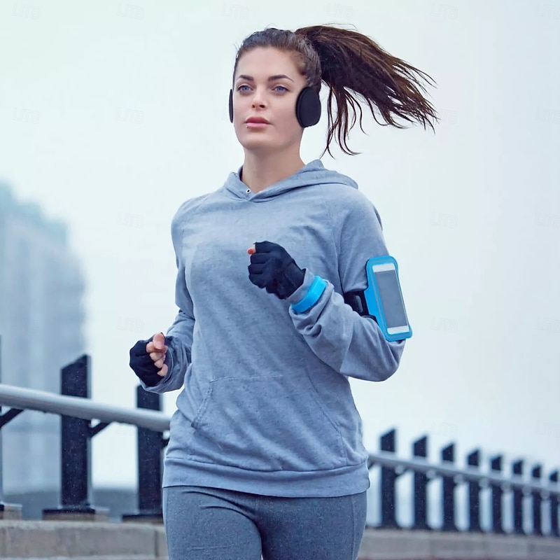 Fluffy Soft Ear Muffs Unisex Behind the Head Adjustable Earmuffs Fleece Indoor Outdoor Comfy Ear Warmer4