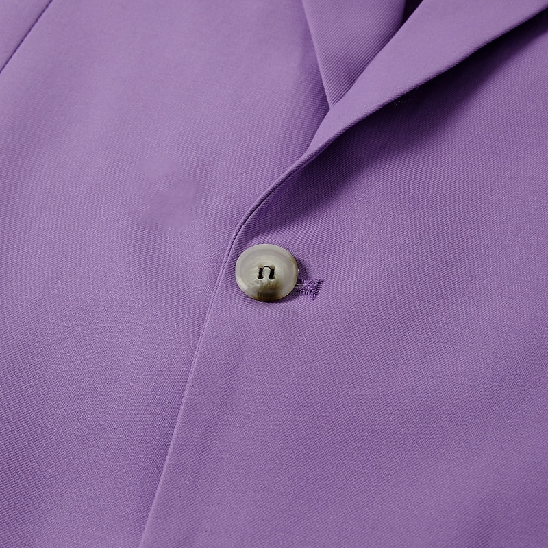 Men's Wedding Suits Notch Pink Burgundy Solid Colored Tailored Fit 3 Piece Single Breasted One-button3