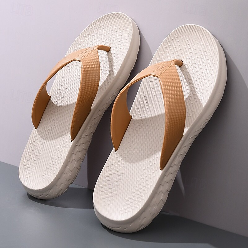 Men's Flip Flops - Durable EVA Sole with Comfortable Straps for Beach, Pool and Casual Summer Wear2