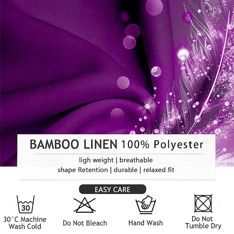 Men's Sparkling Glitter Feather Shirt Button Up Shirt Short Sleeve Vintage Retro Vacation Casual Summer Spring Turndown 3D Print Collared Shirts Purple Green Dark Blue4