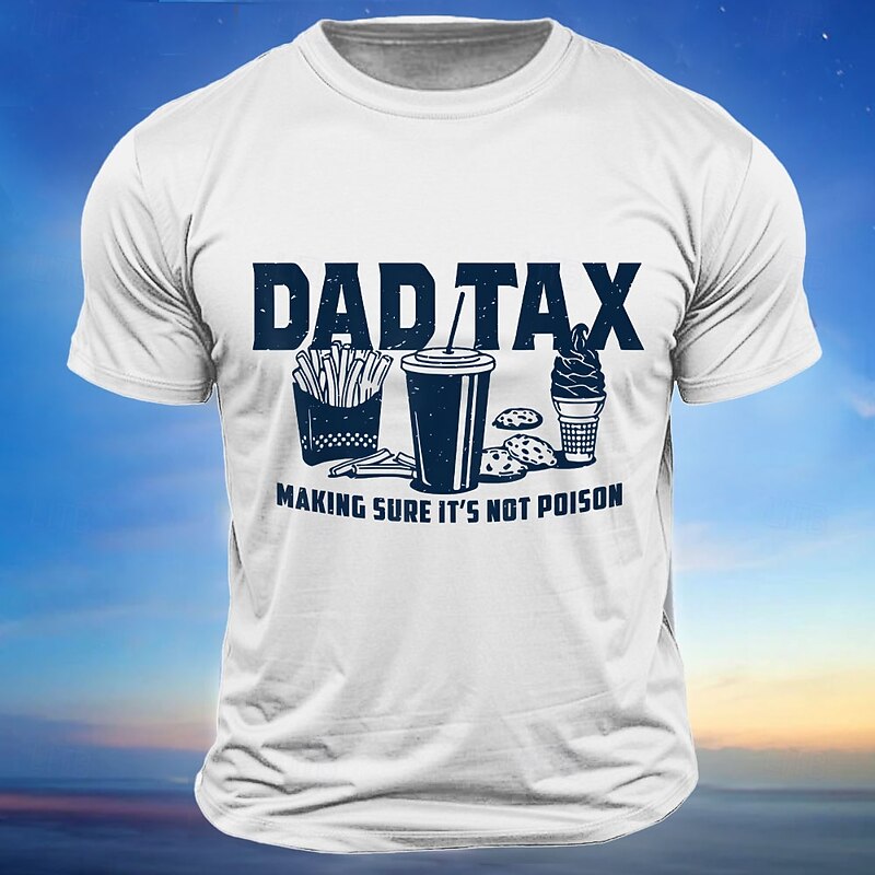 Men's Funny T Shirt Short Sleeve T shirt 3D Print Crew Neck Shirt Fashion Daily Street Daily Light Blue Black White Summer Spring Clothing Apparel S M L XL XXL XXXL