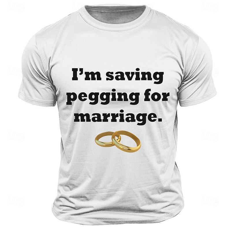 Men's Adult Humor Funny Pegging T Shirt Short Sleeve T shirt 3D Print Crew Neck Shirt Fashion Daily Street Daily Light Blue Black White Summer Spring Clothing Apparel S M L XL XXL XXXL4