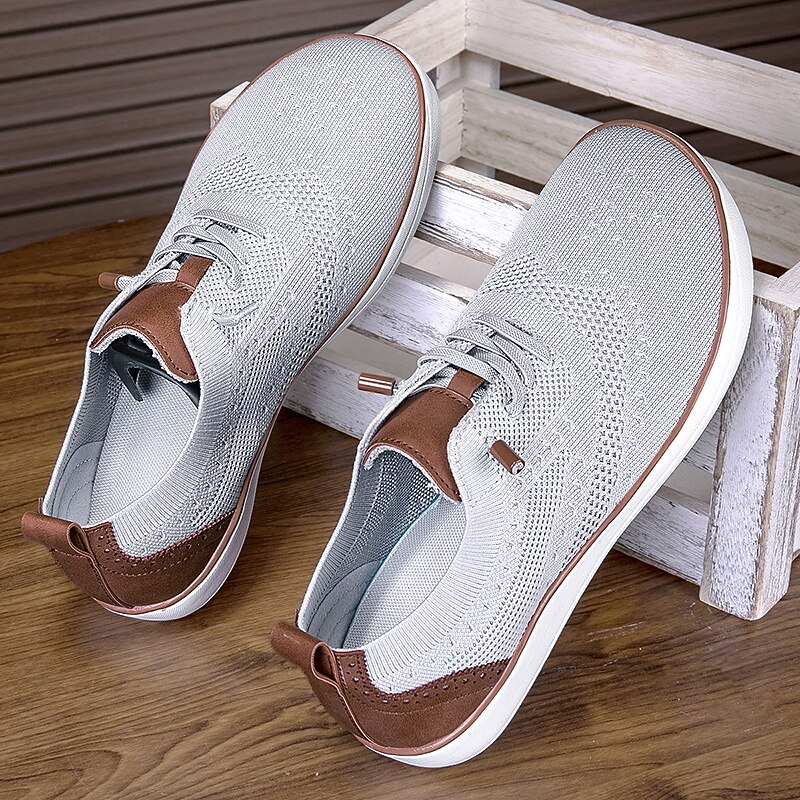 Men's Lightweight Barefoot Shoes Knit Sneakers - Breathable Casual Shoes with Lace-Up Design for Walking, Travel and Daily Wear3