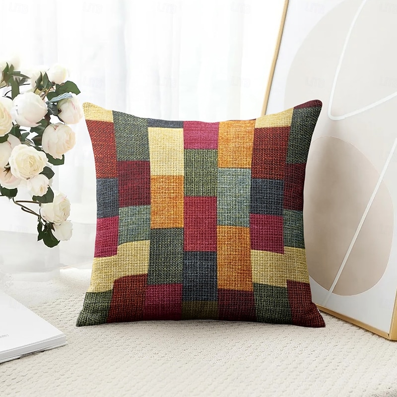 Geometric Decorative Toss Pillows Cover 1PC Soft Square Cushion Case Pillowcase for Bedroom Livingroom Sofa Couch Chair