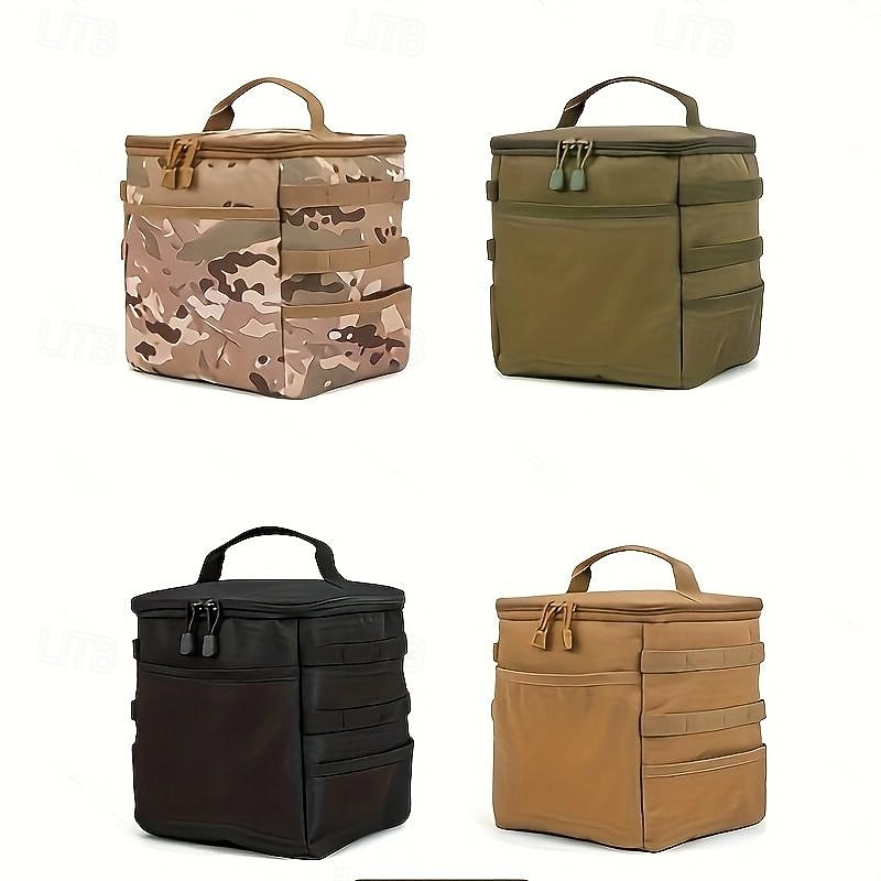 Outdoor Camping Cookware Storage Bag Solid Color Medium Size Outdoor Picnic Handbag4