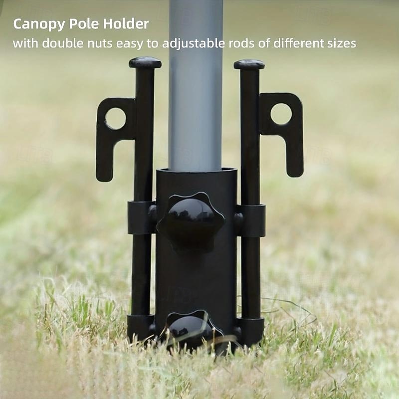 Camping Tent Rod Holders - Beach Umbrella Rod Holders - Windproof Awning Rod Holder, Plant Umbrella Shade for Potted Plants, Beach Umbrella Stand, Awning Support Poles