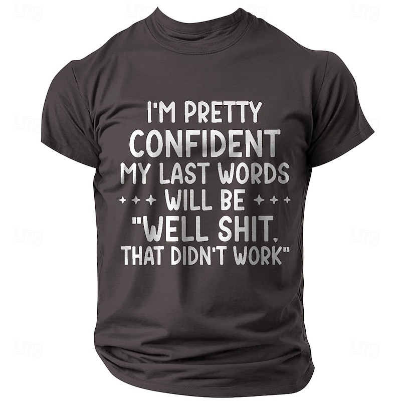 Mens Funny Graphic T-Shirt: 