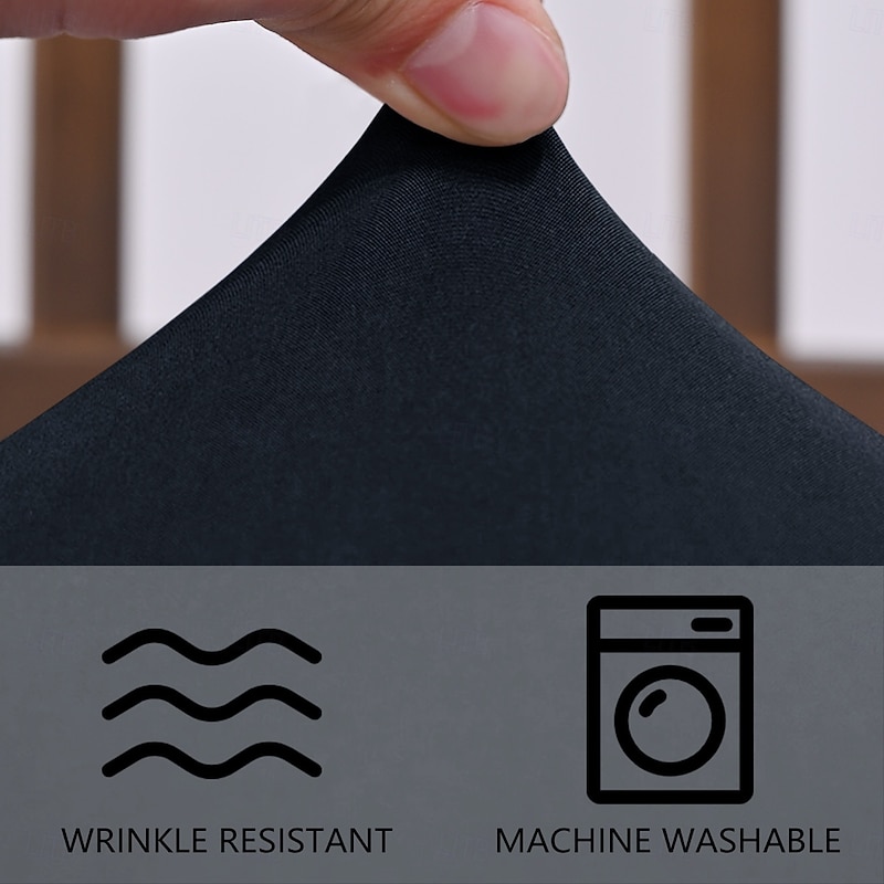 Chair Seat Covers Soft Dining Chair Cover Stretch Removable Dining Room Chair Covers for Dining Room Kitchen Velvet Seat Covers for Dining Room2