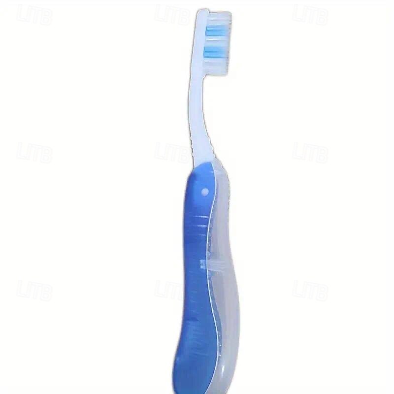 Travel Folding Toothbrush, Portable Toothbrush, Soft Travel Size Toothbrush, Travel Size Toothbrush for Hiking, Camping, and Traveling, Travel Toothbrush Set4