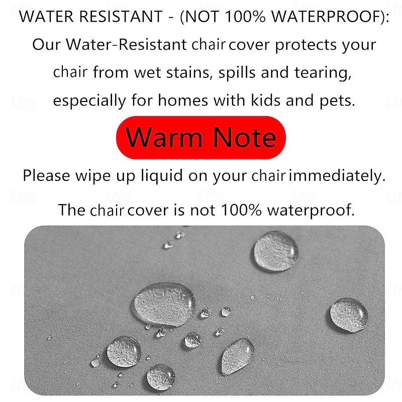 Chair Seat Covers, Dining Room Chair Seat Covers with Ties, Stretch Jacquard Chair Covers Protectors for Dining Room Kitchen Chairs3