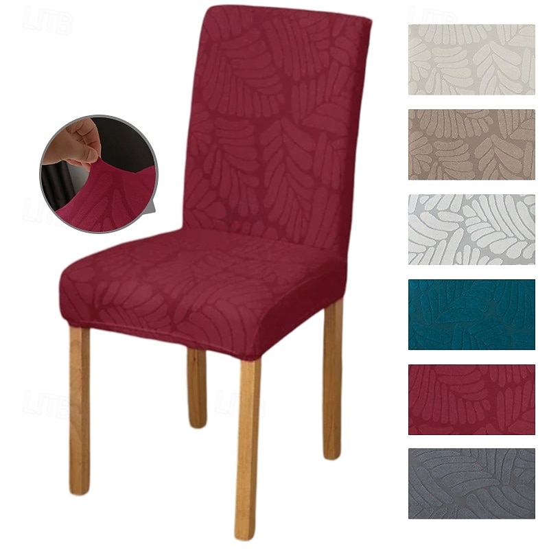 Stretch Dining Chair Covers Elastic and Durable Slipcovers Perfect for Protecting and Refreshing Dining Chairs Suitable for High-Back Dining Chairs Adds Comfort and Style to Your Dining Room Decor
