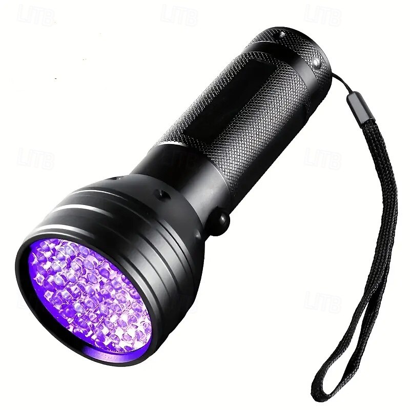 51 LED UV Flashlight - 395nm Black Light for Dog Urine, Pet Stains & Bed Bug Detection (Batteries Not Included)2