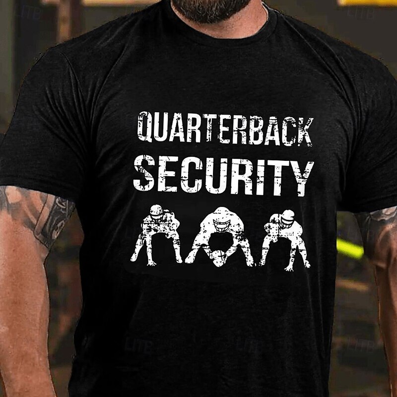 Men's Letter Printed Super Bowl American football T Shirt Tee Top 100% Cotton Short Sleeve Graphic Shirt Heather Gray Black White Comfortable Tee Vacation Street Fashion Designer Clothing4