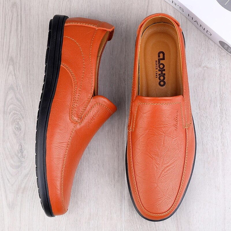 Men's Slip-On Faux Leather Loafers with Lightweight Sole – Comfortable and Stylish for Business, Casual and Daily Wear3