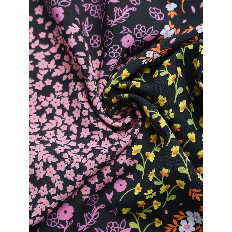 Women's Wide Leg Chinos Fashion Streetwear Full Length High Waist Leopard Pocket Elastic Waistband Printing Comfy Soft Comfortable Micro-elastic Outdoor Street Black Summer Spring Regular Fit4