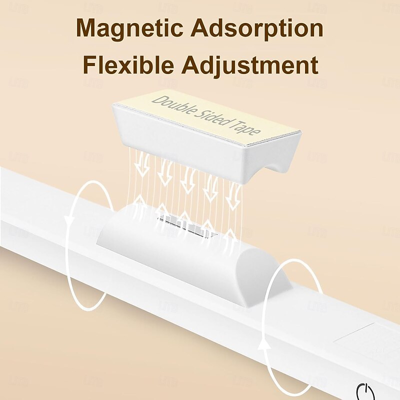 Under Cabinet Lighting,  LED Desk Light Bar with Remote Control, Rechargeable Cabinet Light, Magnetic Light, Adjustable 3000K-6000K for Shelf, Bedroom & Dorm4