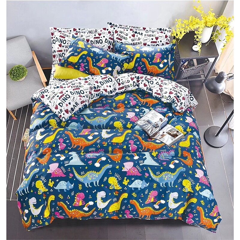 Boho Flower Duvet Cover Full Size Bohemian Lines Bedding Set Aztec Line Bed Sets Geomtric Quilt Cover Soft Lightweight Comforter Cover with 2 Pillowcases for Summer Spring3