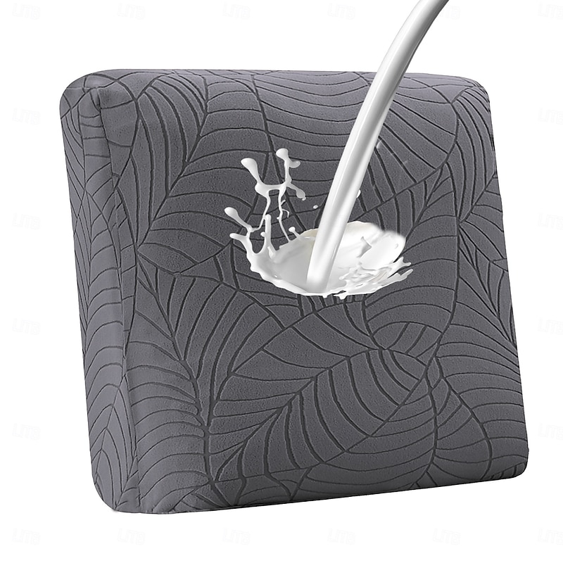 100% Waterproof Couch Cushion Covers 20*20 in, Stretch Replacement Sofa Seat Cushion Covers Solid Chair Cushion Slipcovers Washable Suitable for Outdoor Patio Garden Lawn Yard2