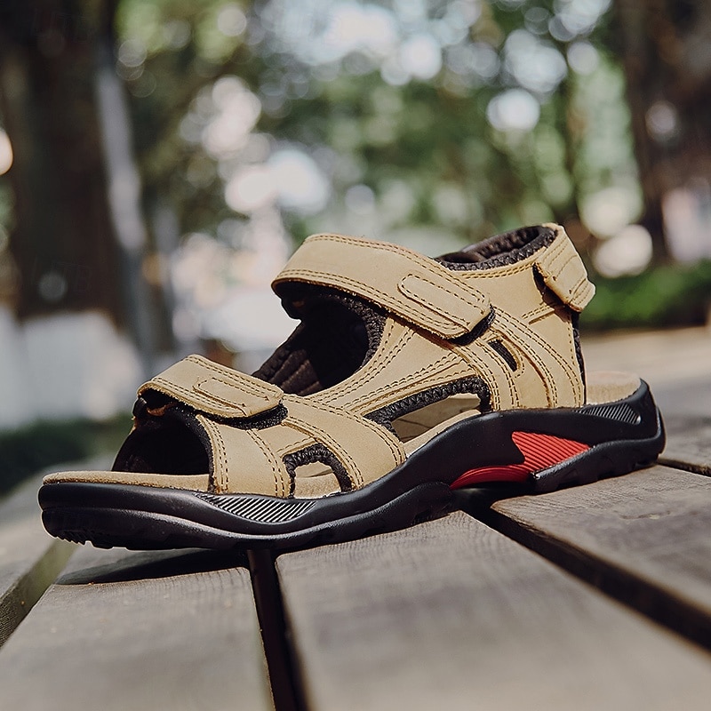 Men's Outdoor Hiking Sandals - Adjustable Straps, Non-Slip Sole, Comfortable Athletic Summer Footwear for Trekking and Beach4