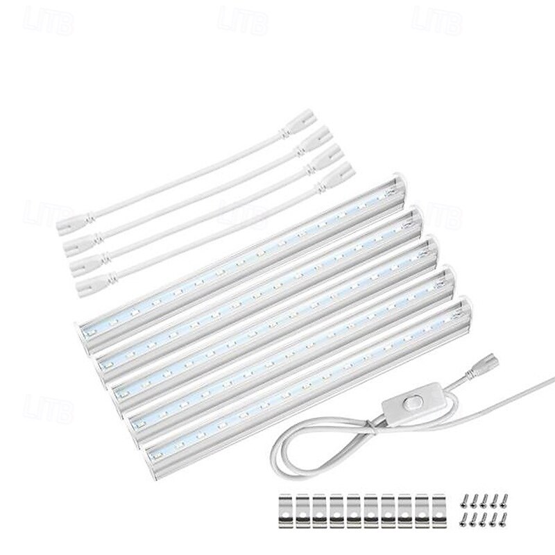 30cm T5 LED Grow Light - 6W Full Spectrum Phytolamp for Plants, Vegetables & Seedlings EU/US/UK/AU Plug AC85-265V4
