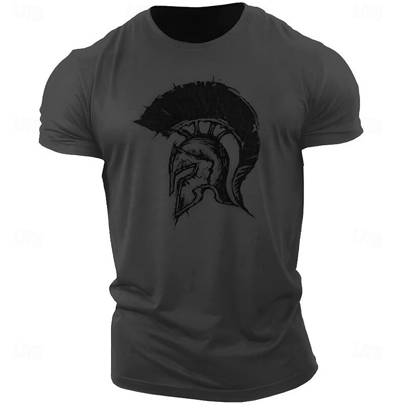 Men's Graphic Prints Armor T Shirt Graphic Tee Cotton Short Sleeve Graphic Shirt White Navy Blue Army Green Comfortable Tee Outdoor Street Fashion Designer Clothing4