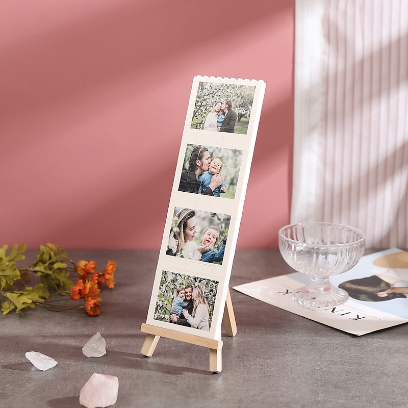 Personalized Photo Building Brick Puzzles Custom Wedding Gift for Couple Puzzles With Pictures Wedding Gift DIY Art Picture for Adults Block Puzzle Home Decor 3D Brick Puzzle Bricks3