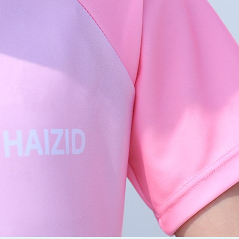 Kids Girls' Swimsuit Outdoor Party Graphic Cartoon Vacation Fashion Bathing Suits 4 years+ Summer Pink Blue4