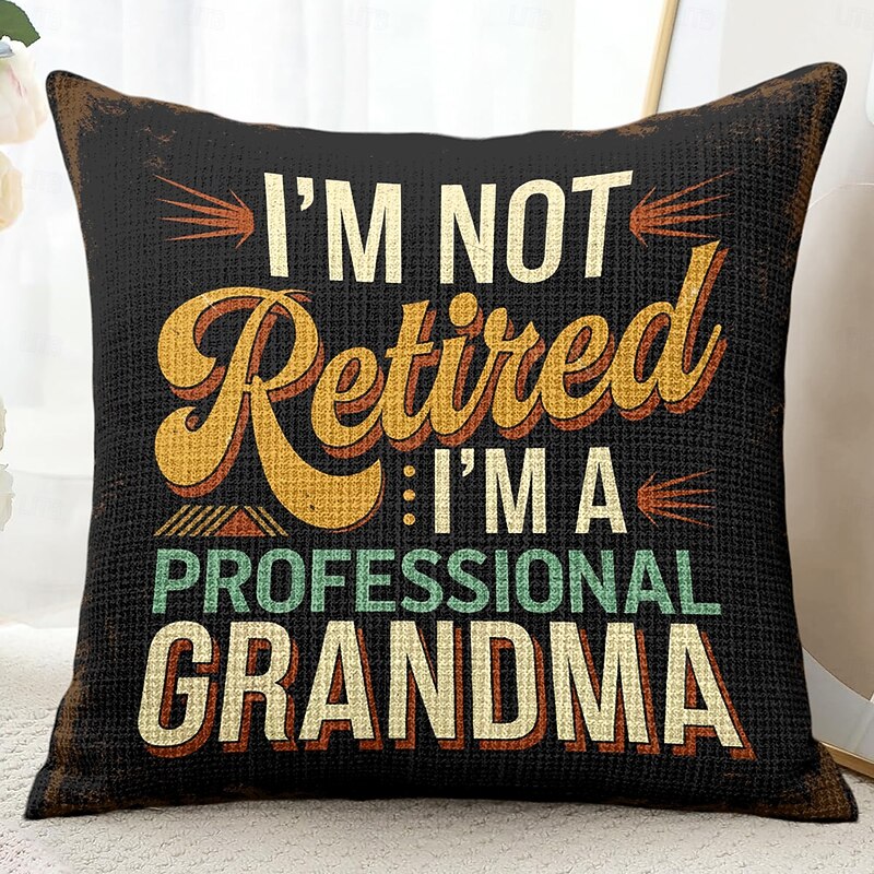 Vintage Decorative Toss Pillows Cover 1PC Funny Quote Soft Square Couch Cushion Case Pillowcase for Bedroom Livingroom Sofa Chair2
