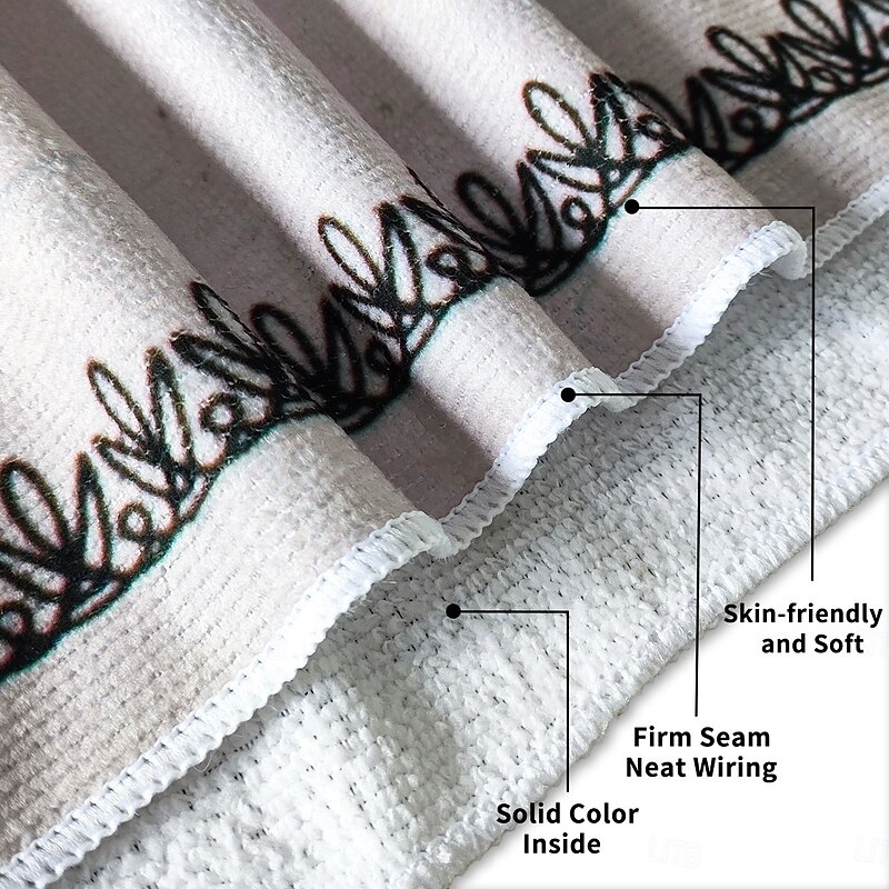 1pc Dollar Pattern Printed Soft Beach Towel, Suitable For Swimming, Camping And Vacation, Ideal For Yoga, Diving And Travel3