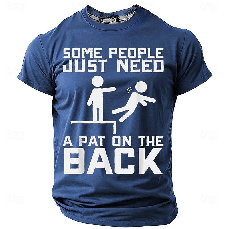 Men's Funny T Shirt Short Sleeve T shirt 3D Print Crew Neck Shirt Fashion Daily Street Daily Black Red Blue Summer Spring Clothing Apparel S M L XL XXL XXXL